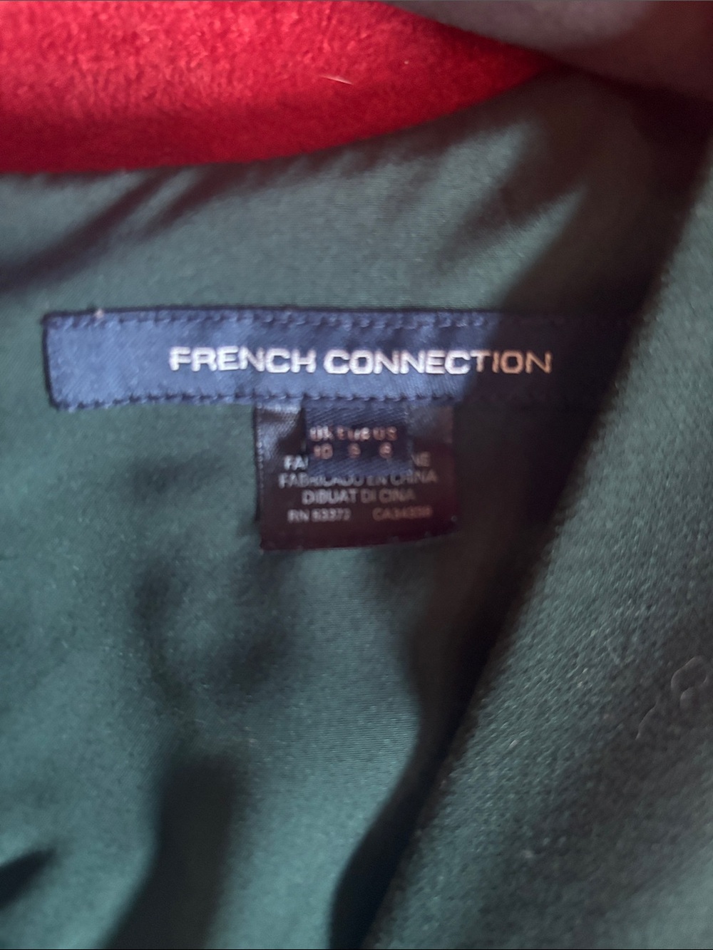French connection whisper Ruffle Sleeve Dress in Bayou Green - Picture 2 of 5